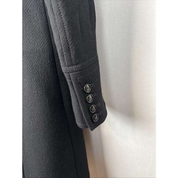 J Crew Classic Lady Day Coat Italian Double Cloth Wool Thinsulate Womens 0 Black - Picture 9 of 12